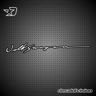 Volkswagen Signature Sticker